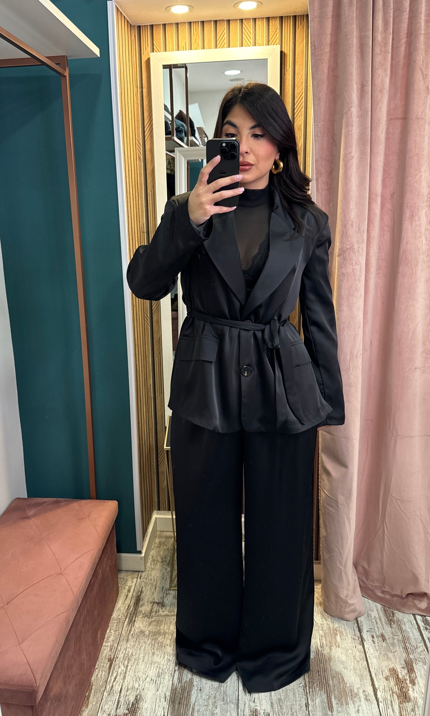 Tailleur satin