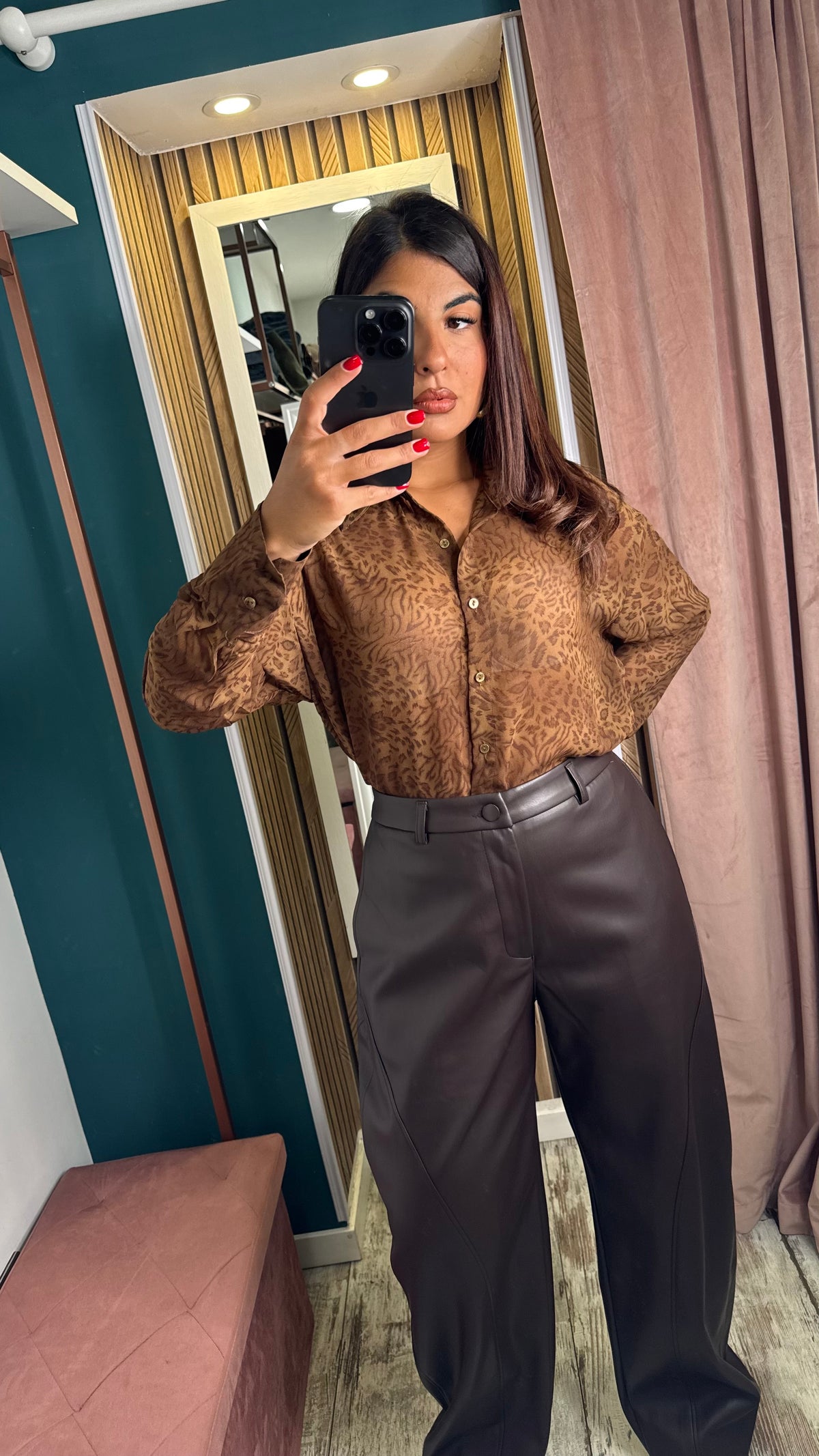 Camicia Maculata brown