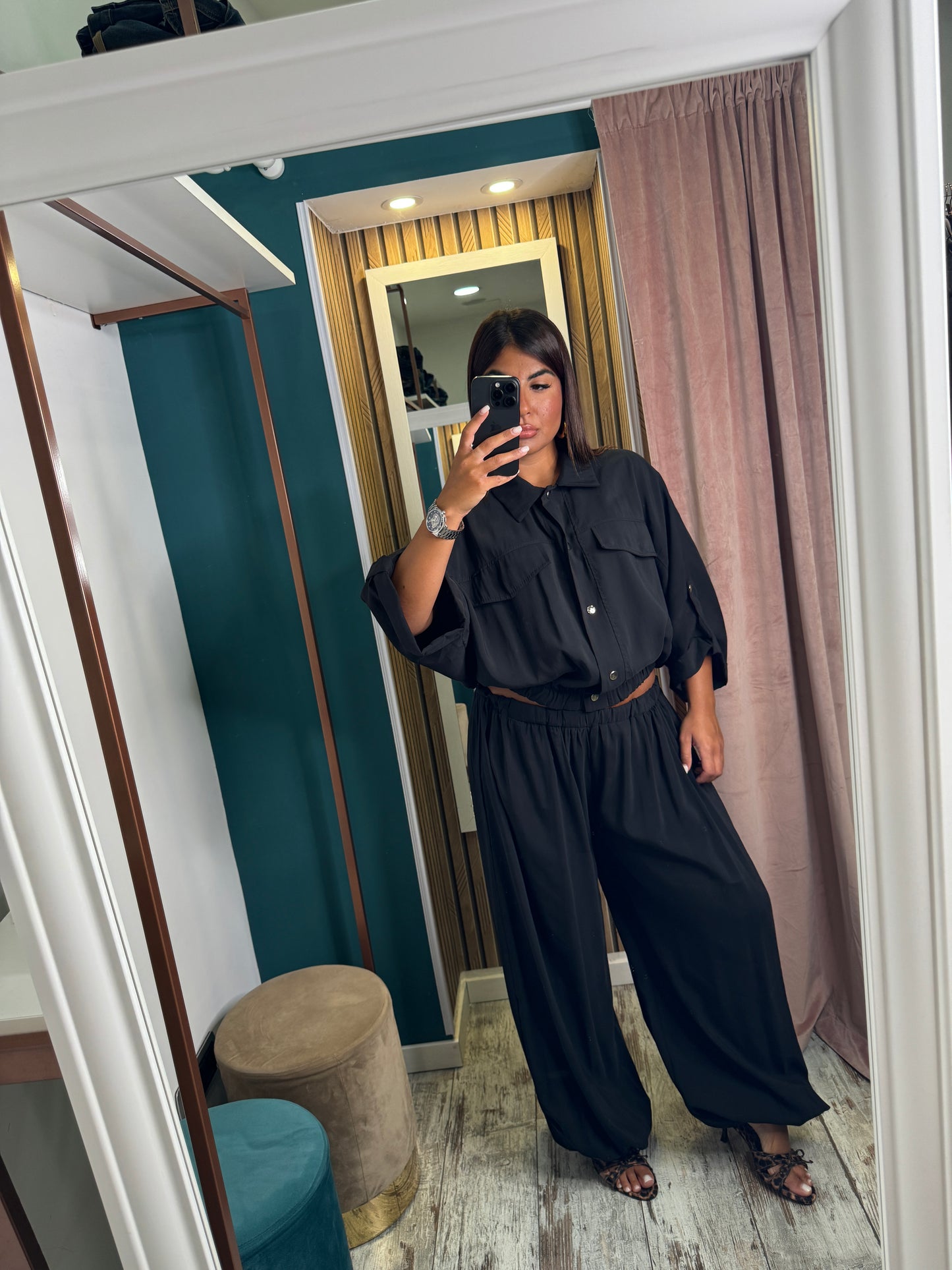 Pantaloni comfy nero