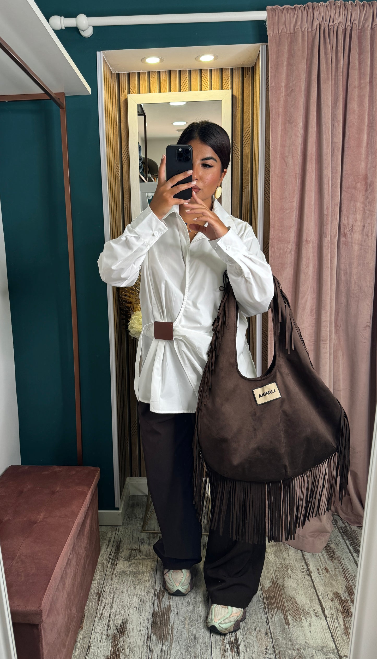 Borsa Lumina frange