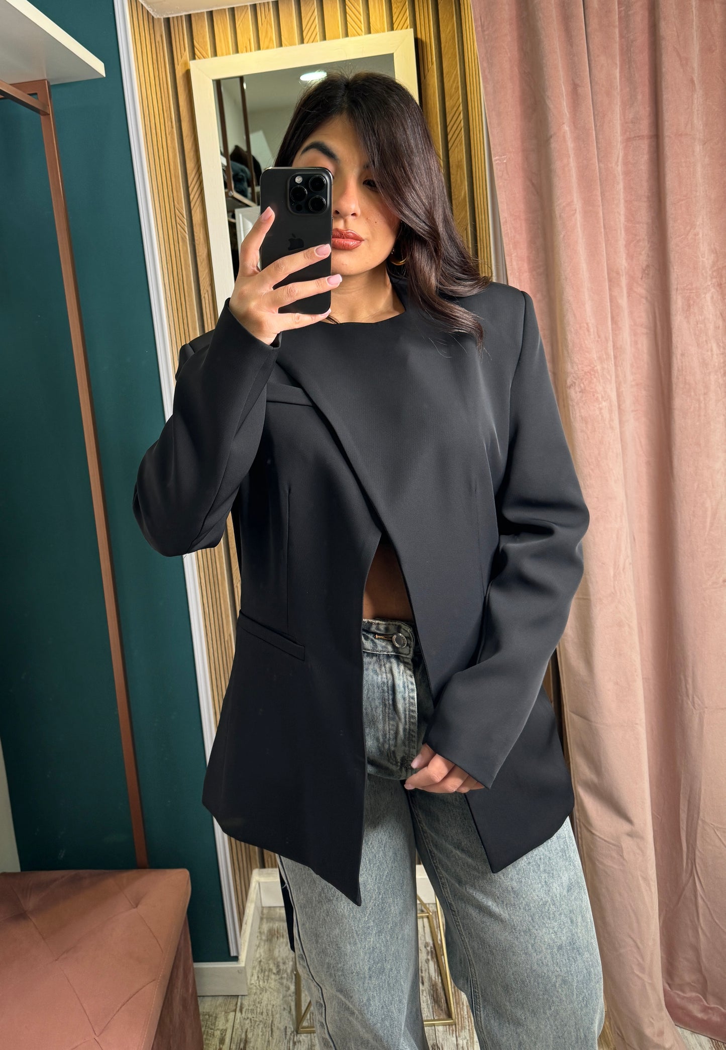 Blazer nero Lumina