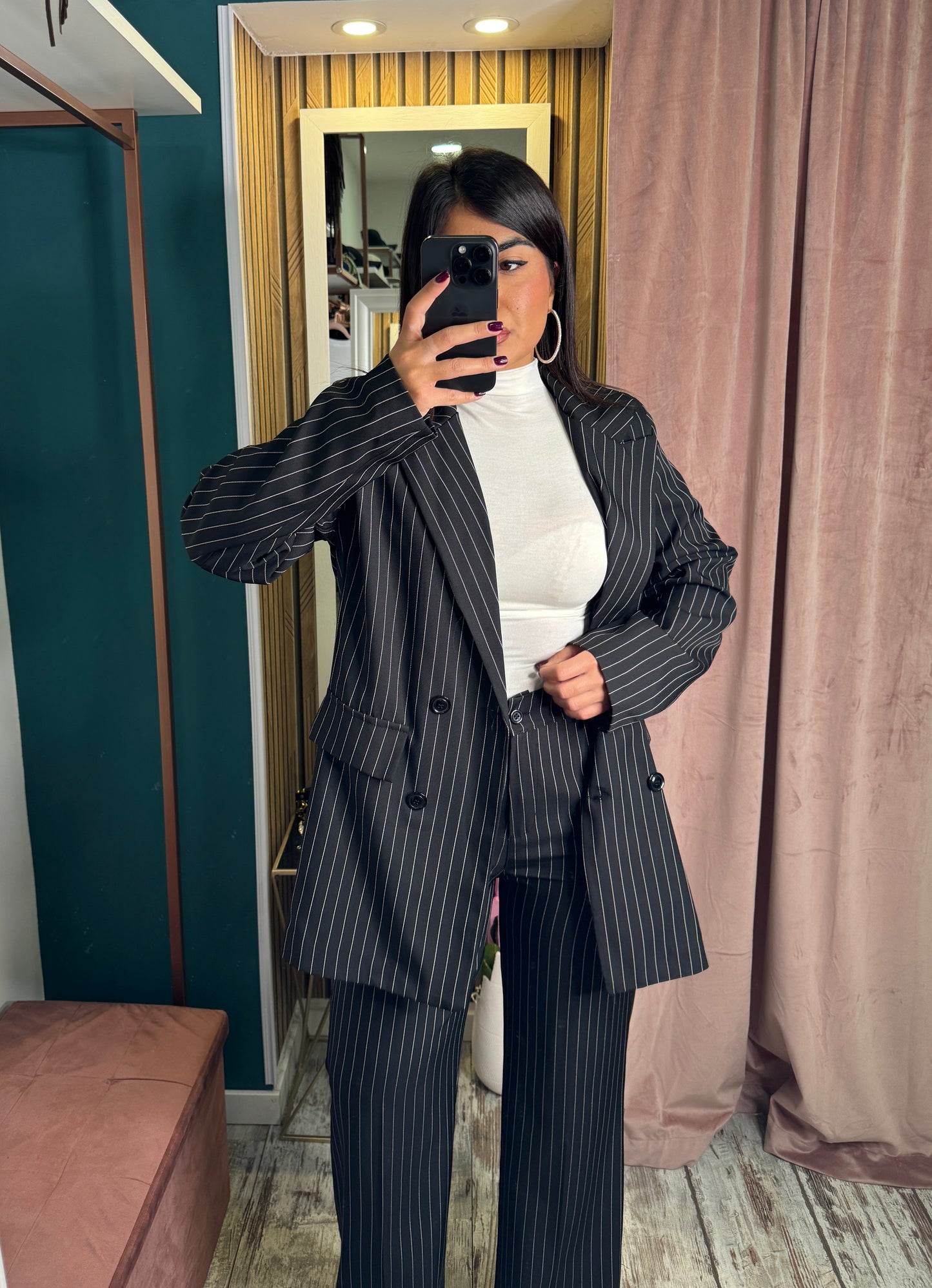 Tailleur gessato Irene