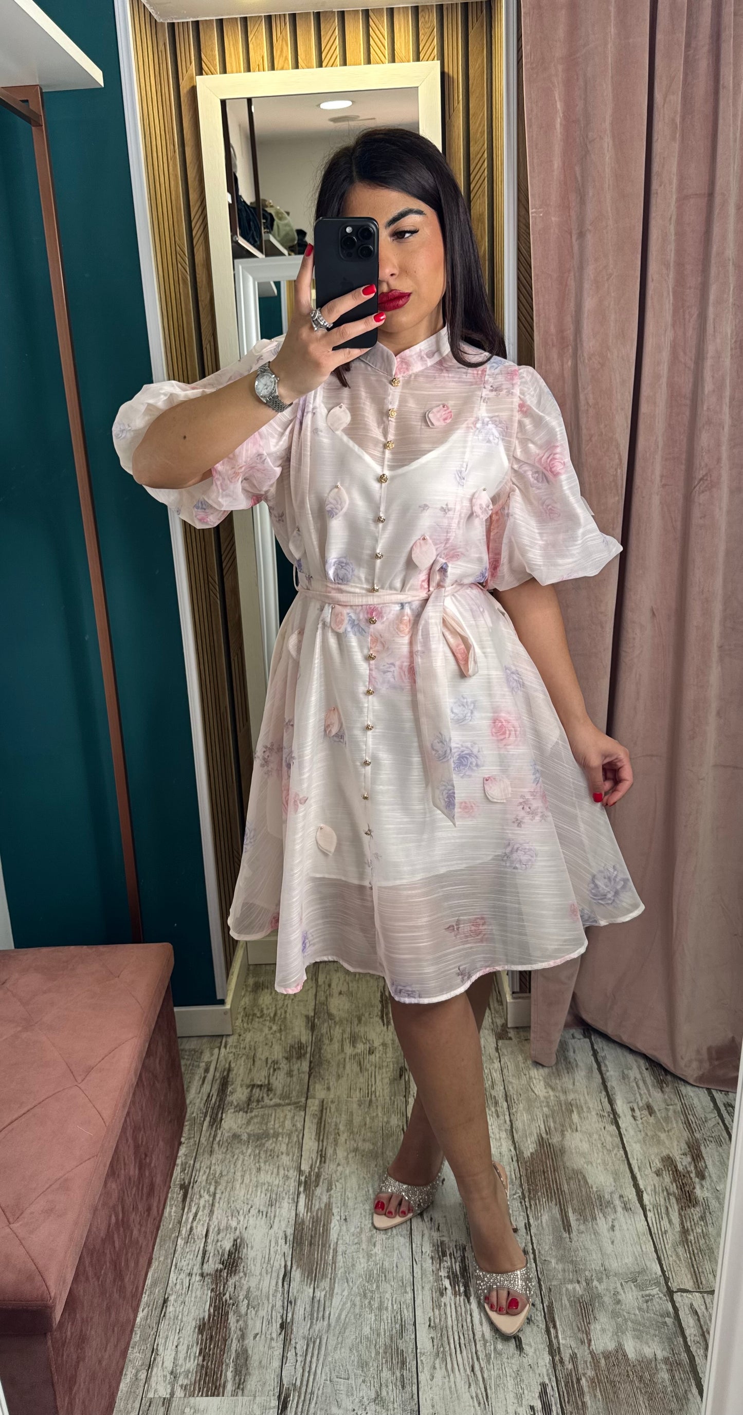 Vestito corto flowers