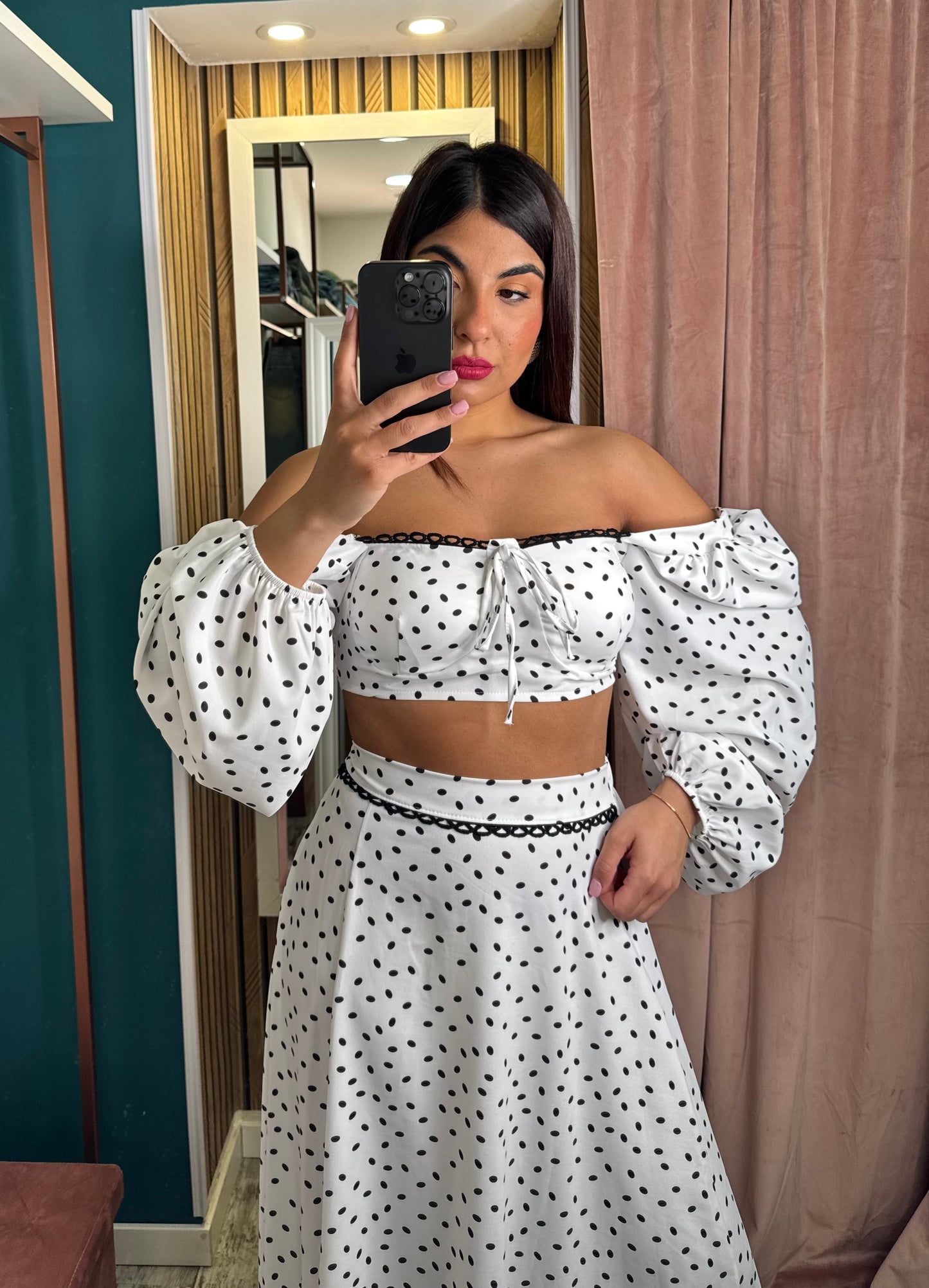 Cordset White pois