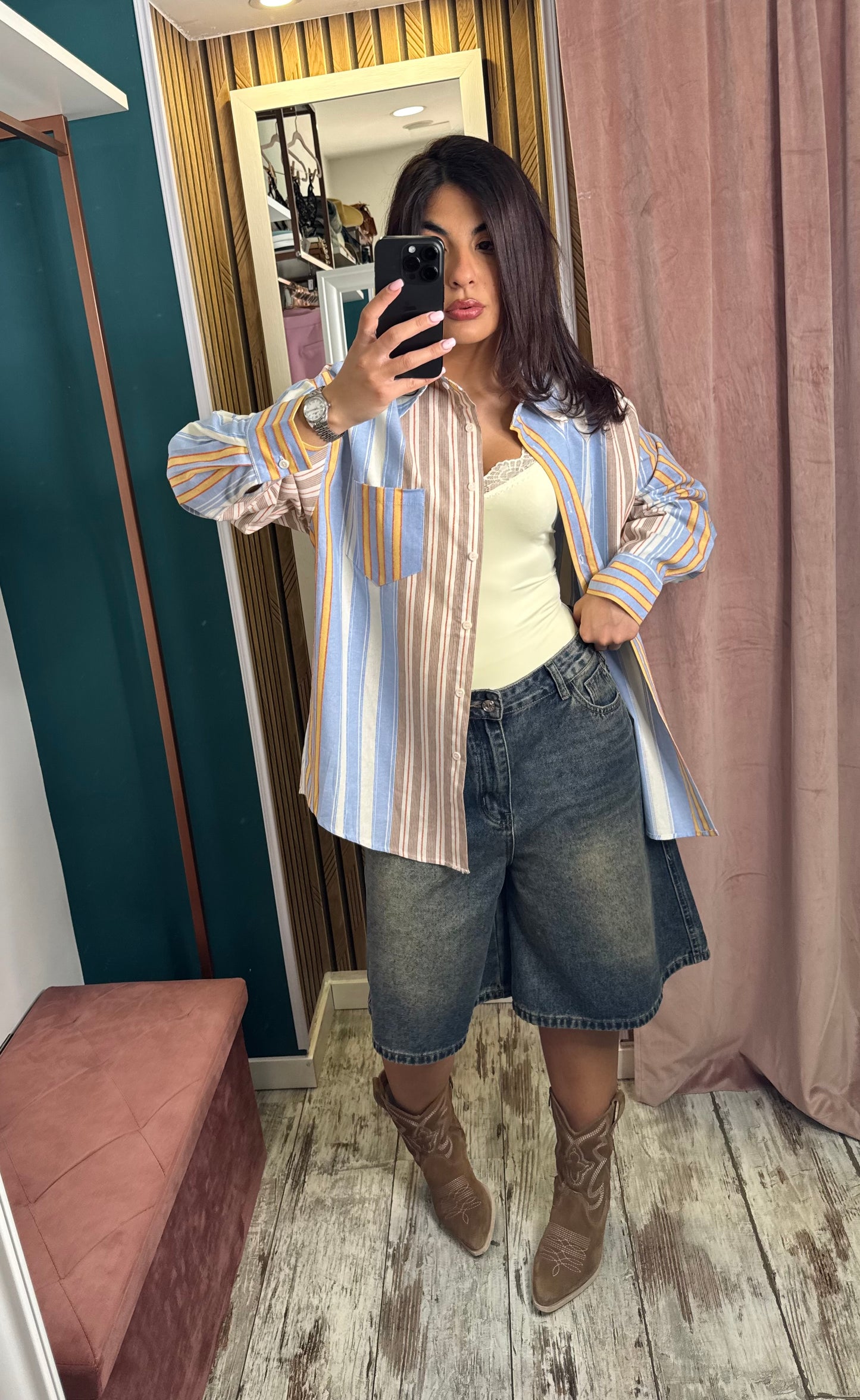 Camicia righe Helan