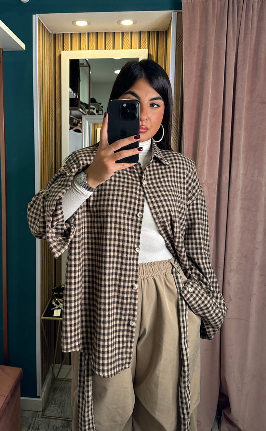 Camicia flanella spallina