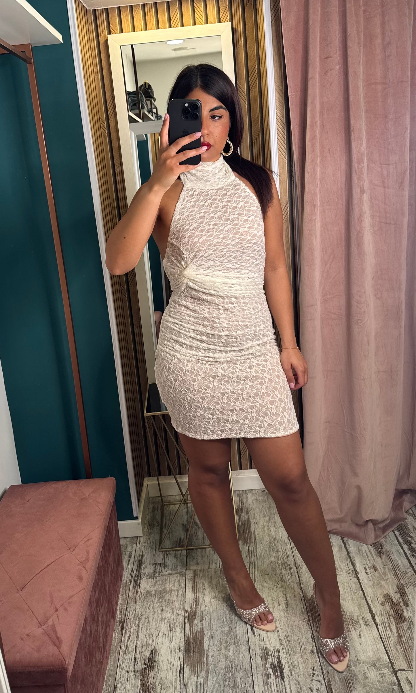 Vestito pizzo corto Loris