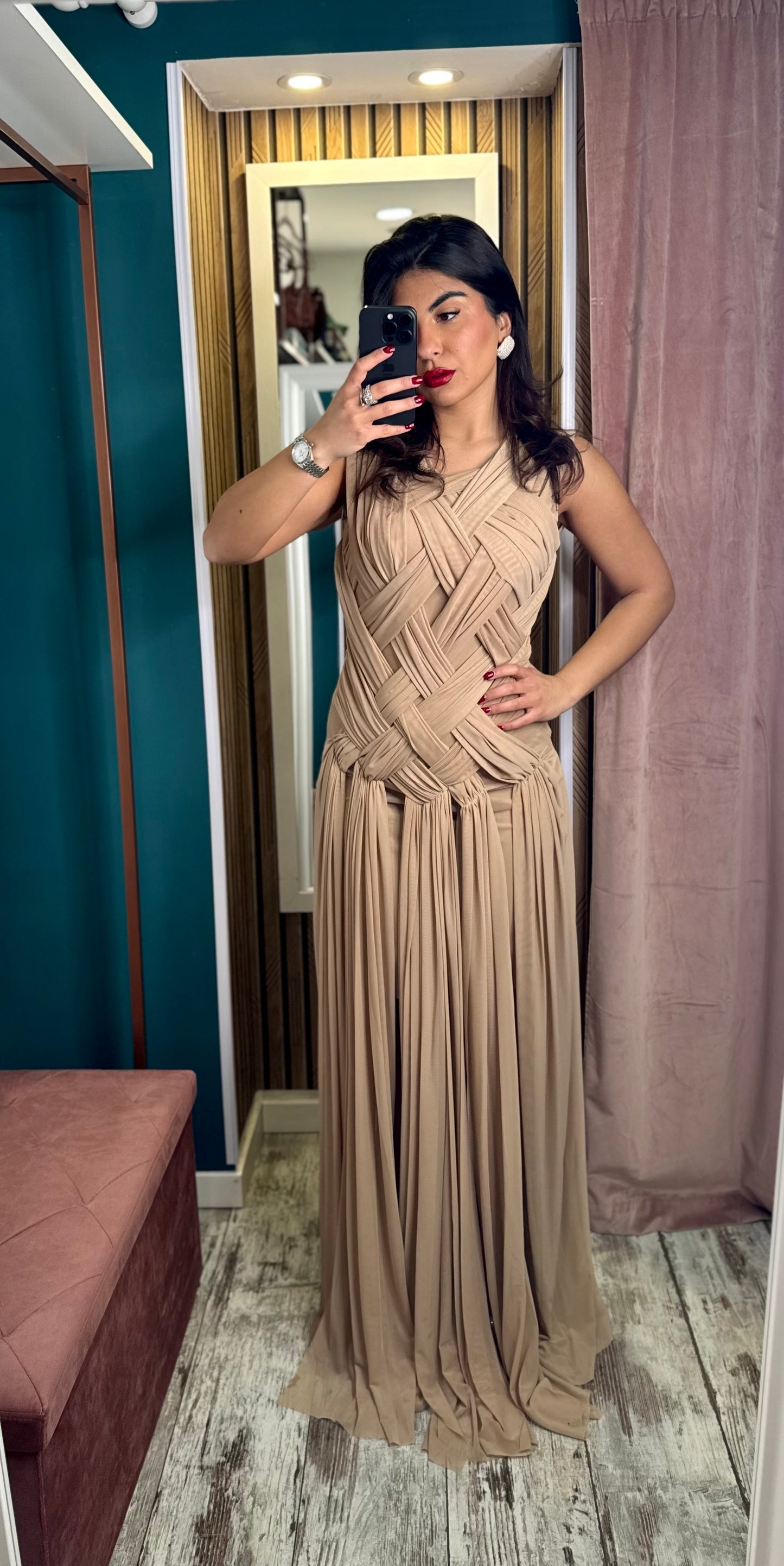 Vestito Ginevra beige