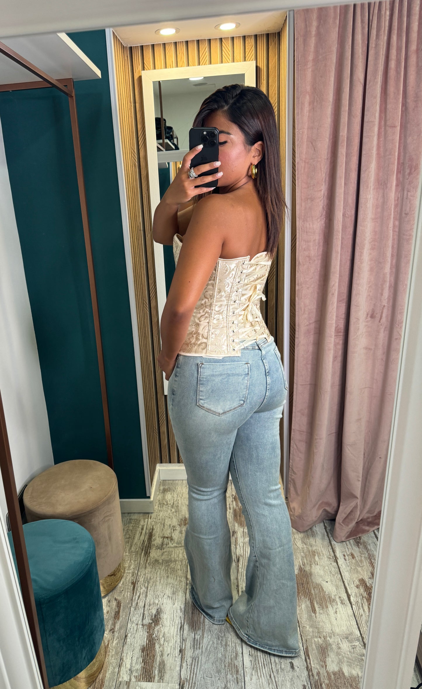 Jeans zampa sabbiato