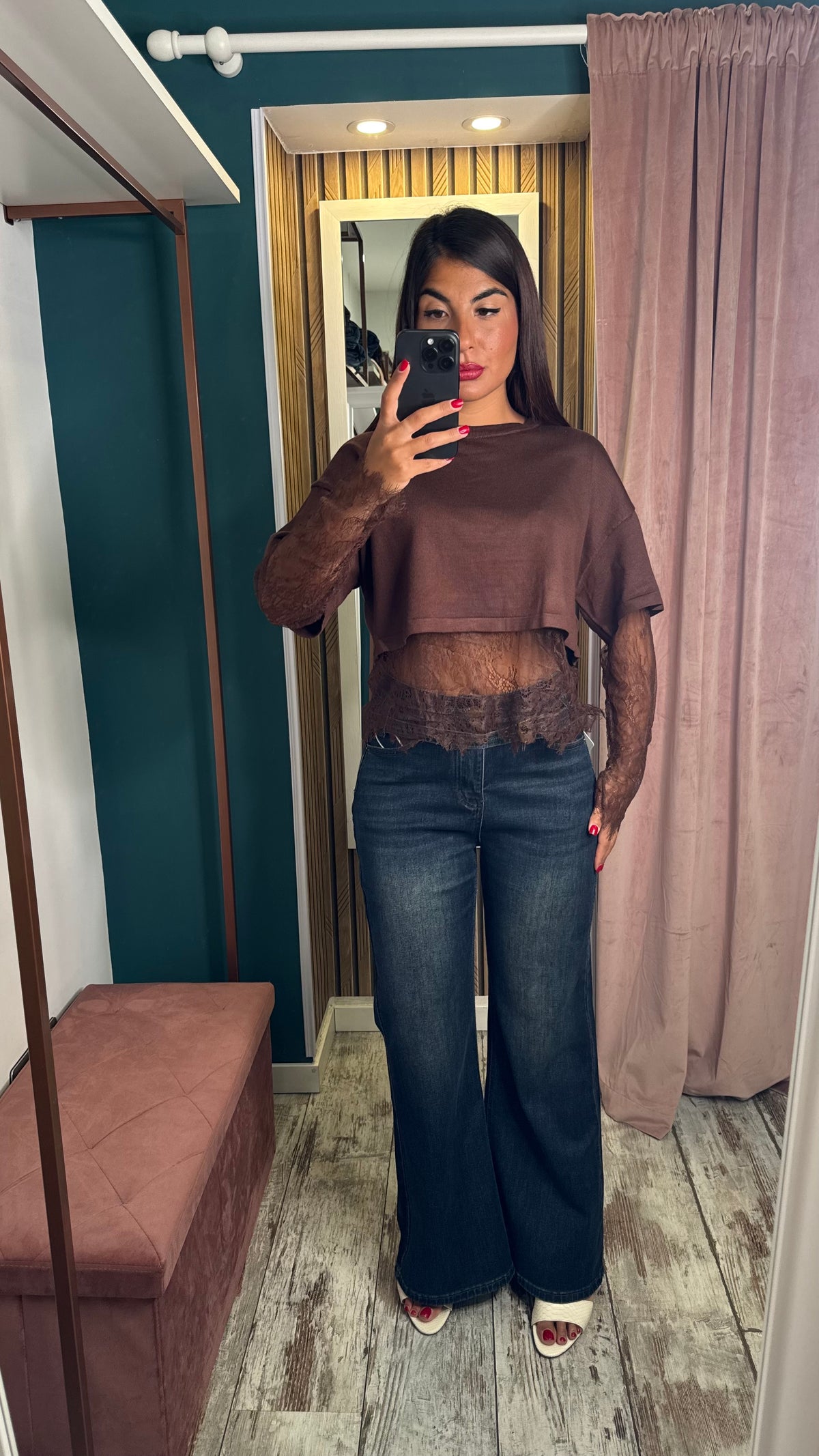 Maglia con merletto