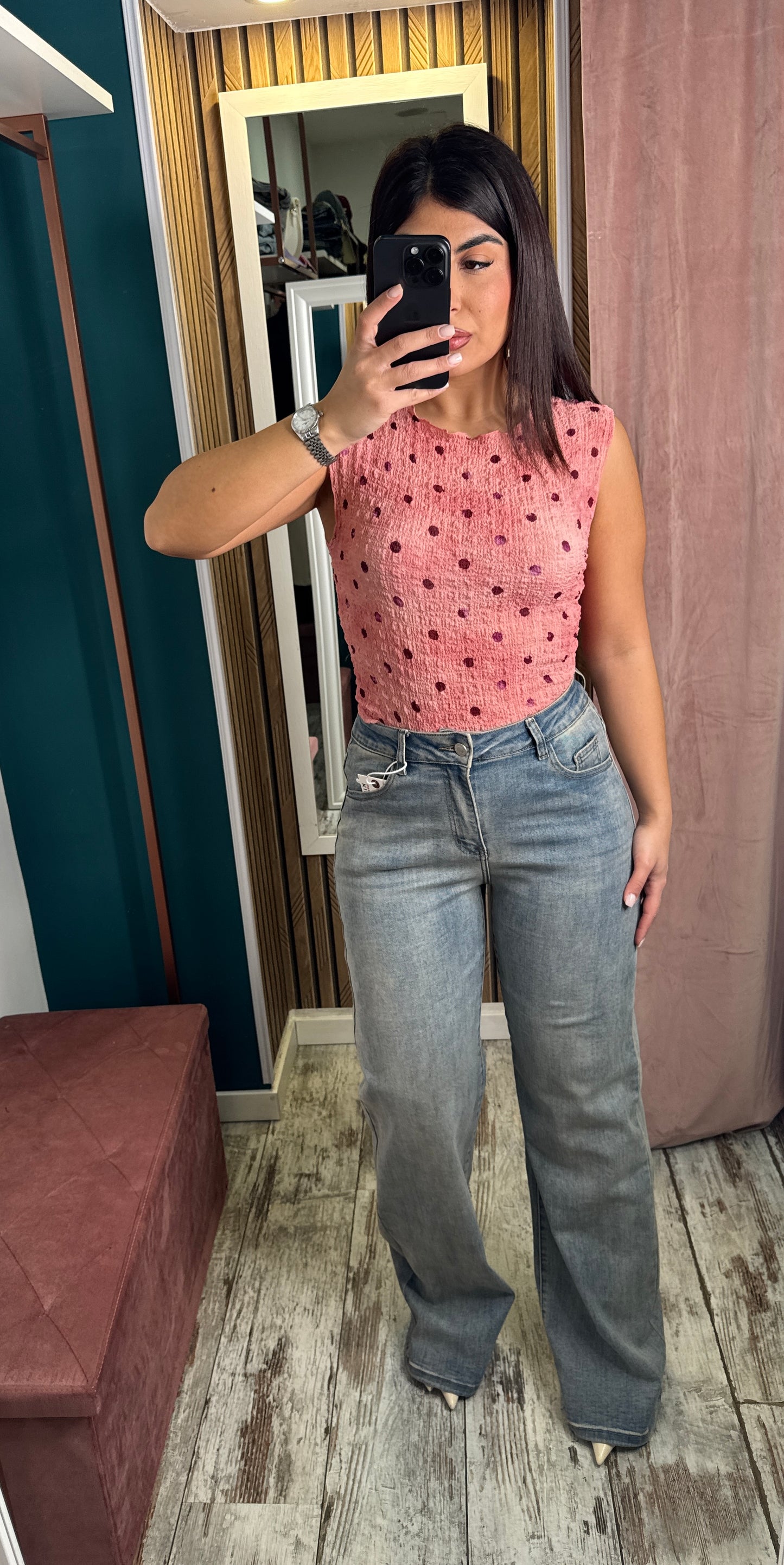 Top pink pois