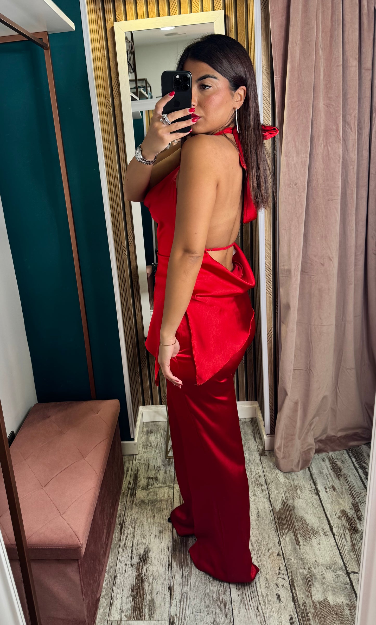 Cordset satin red