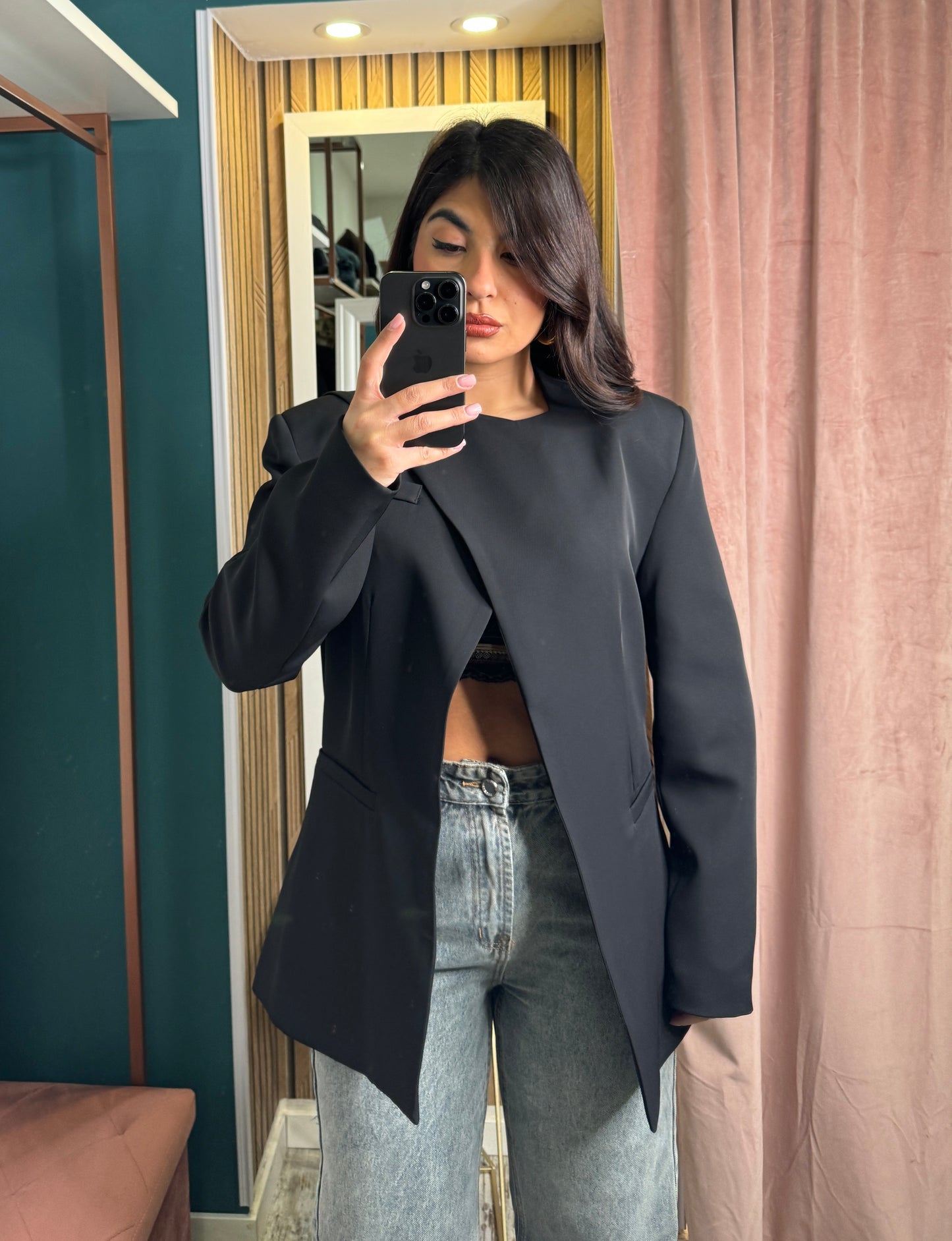 Blazer nero Lumina