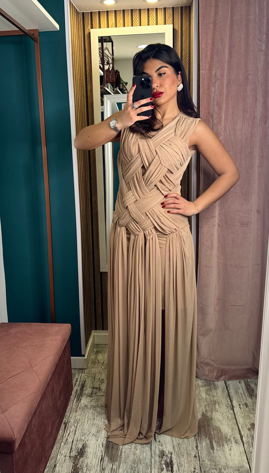 Vestito Ginevra beige